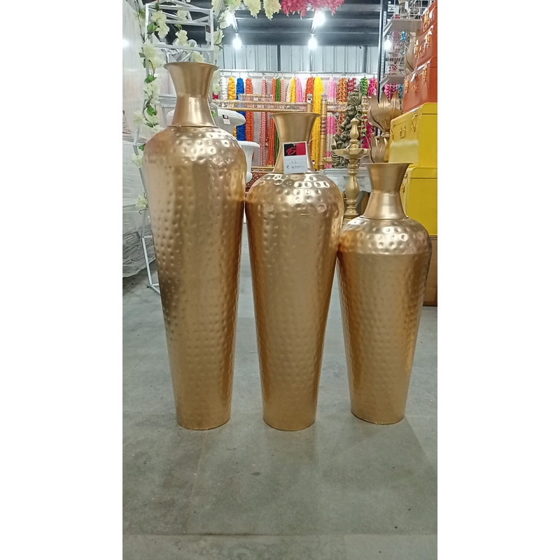 Golden pot set of 3