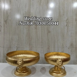 Planter lion handle set of 2